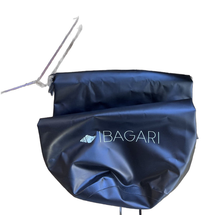 Black IBAGARI roll-top dry bag for beach, surf and outdoor gear
