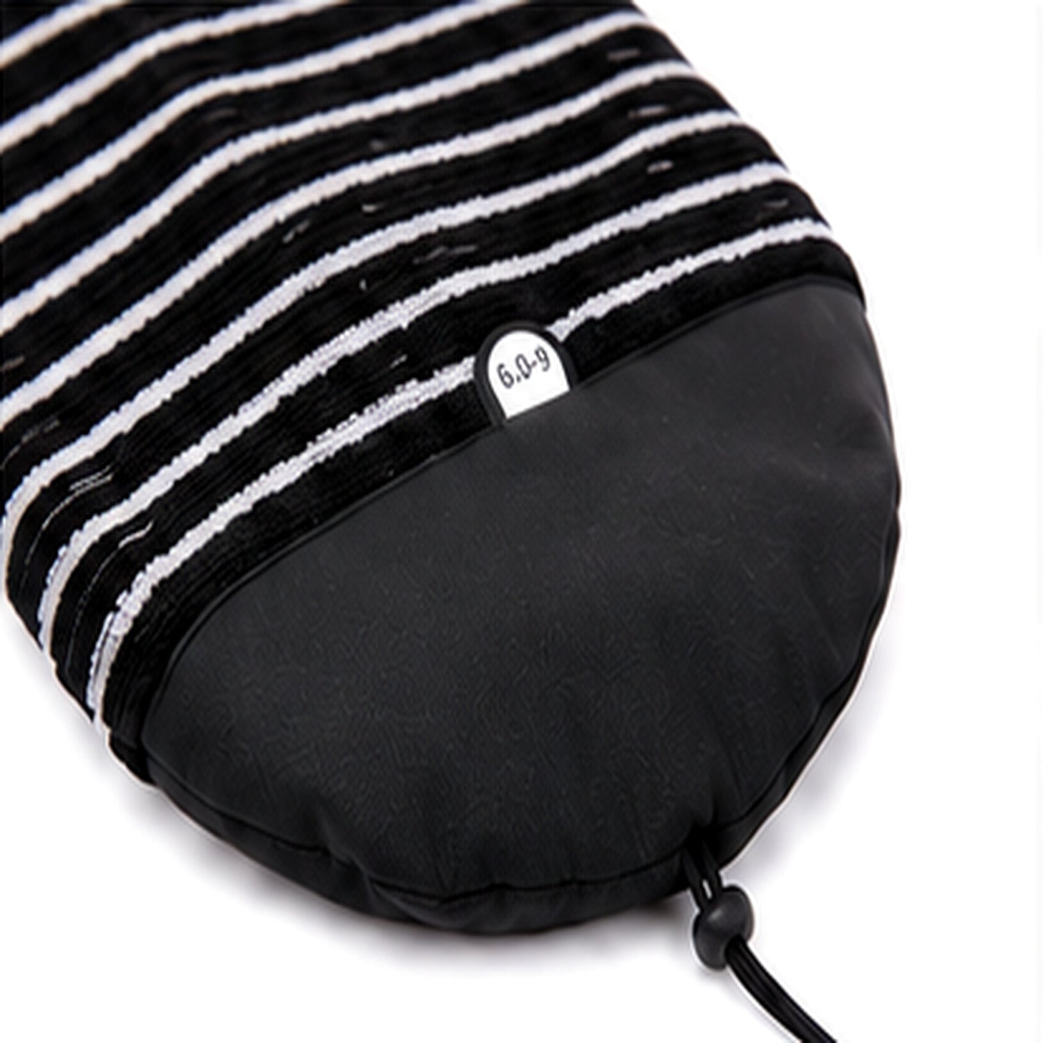 5 foot 8 striped surfboard sock - nose detail