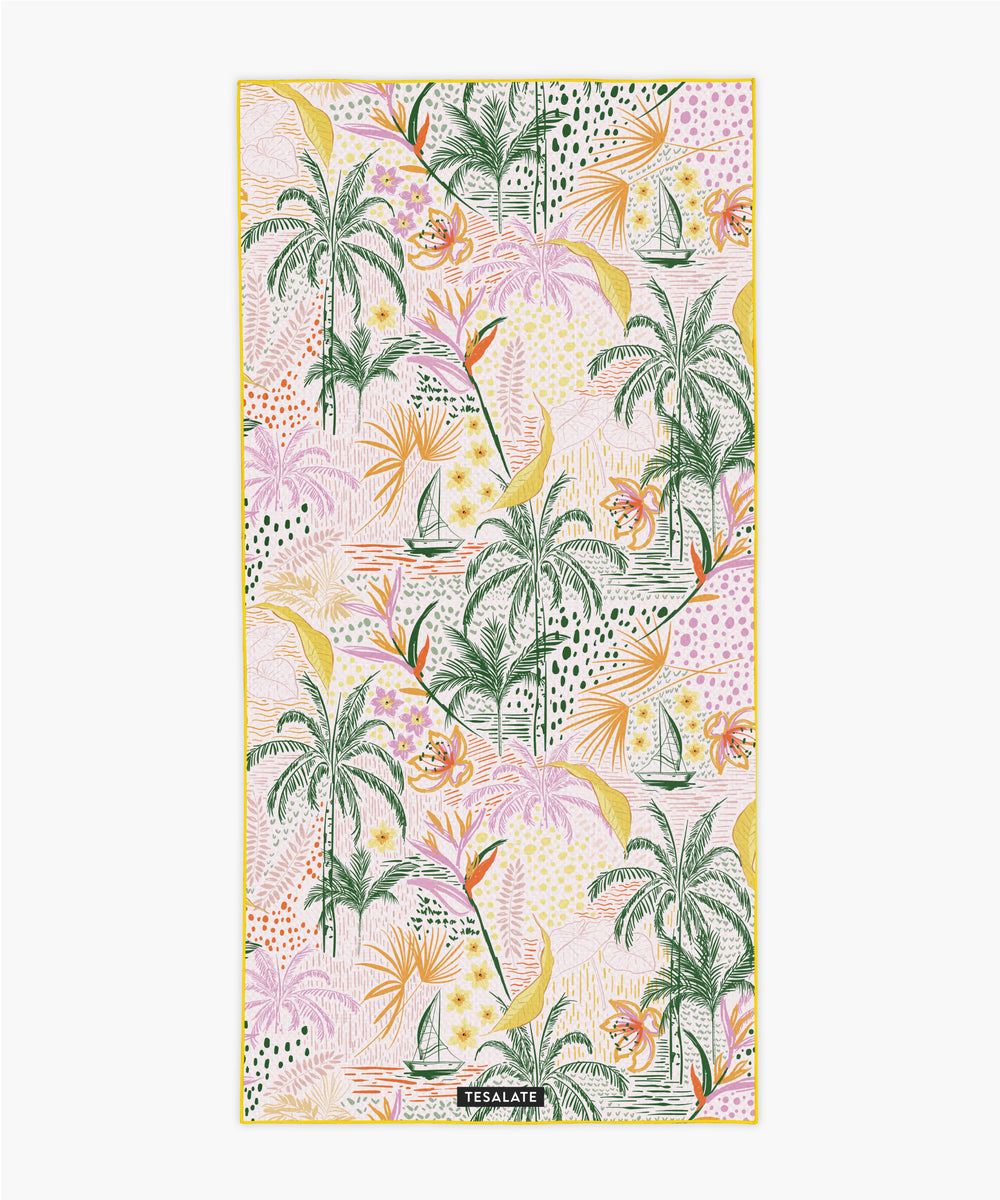 Tesalate Island In The Sun towel flatlay