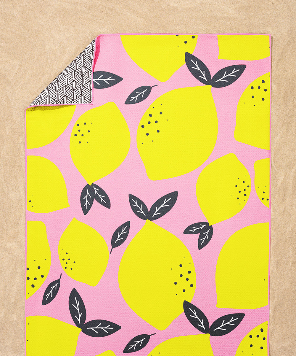 Tesalate Lemonade towel detail view