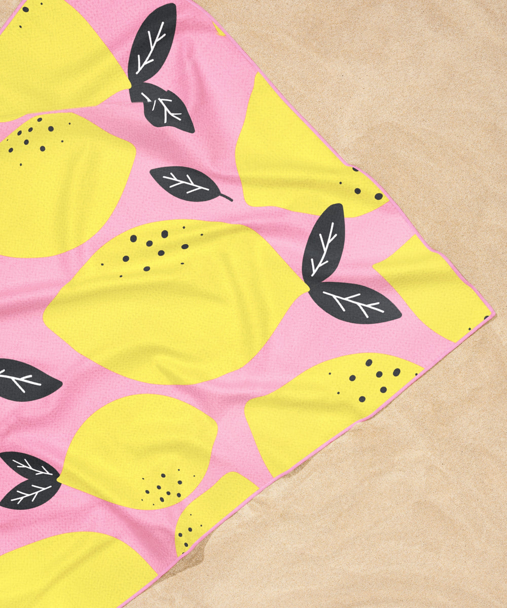 Tesalate Lemonade towel close-up