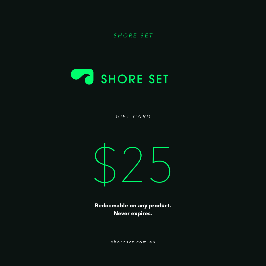 SHORE SET Gift Card — $25 (Cyclone Green)