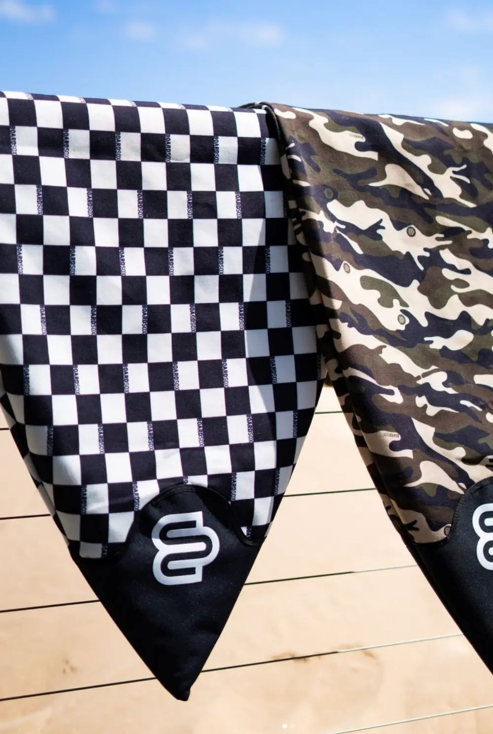 Boardsox shortboard cover tail with logo