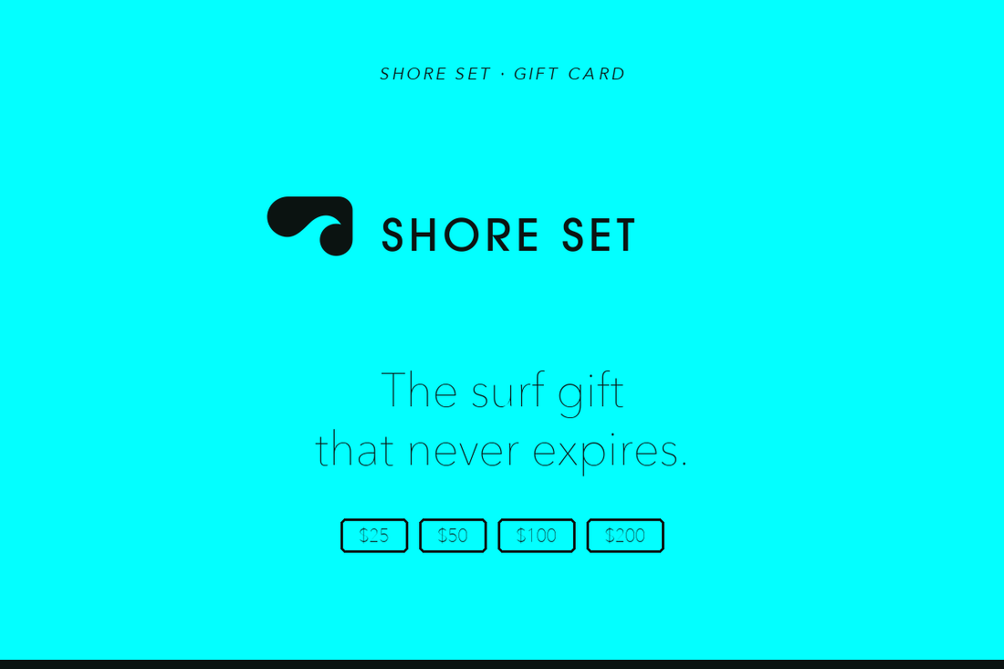 SHORE SET Gift Card — Surf Cyan