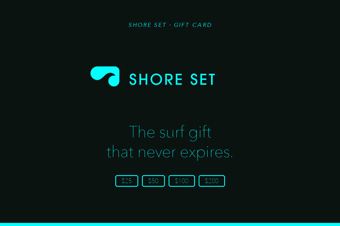SHORE SET Gift Card — Ink with Surf Cyan