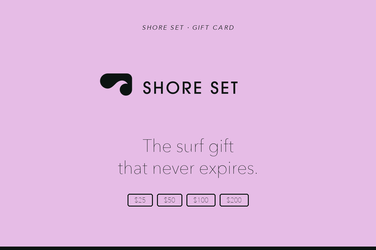 SHORE SET Gift Card — Salt Pink